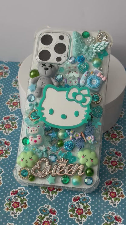 Teal Hello Kitty Junk Case